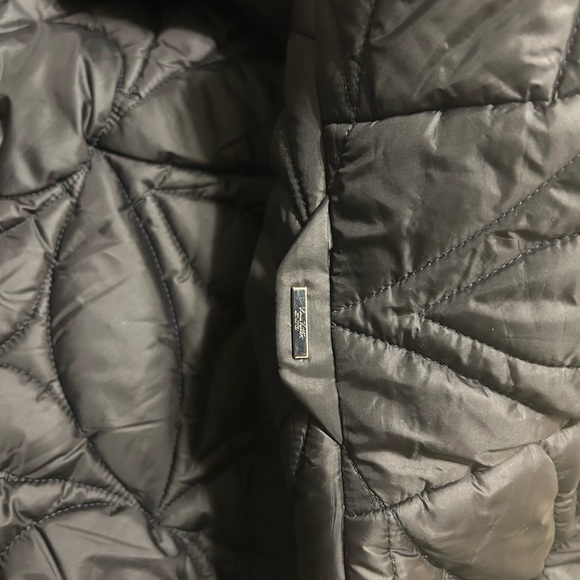 LVSE Flower Quilted Hoodie Reversible Jacket, sz 50, Black - Authentic NWOT - Picture 9 of 16